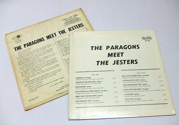 LP-102 - The Paragons Meet The Jesters Back Cover