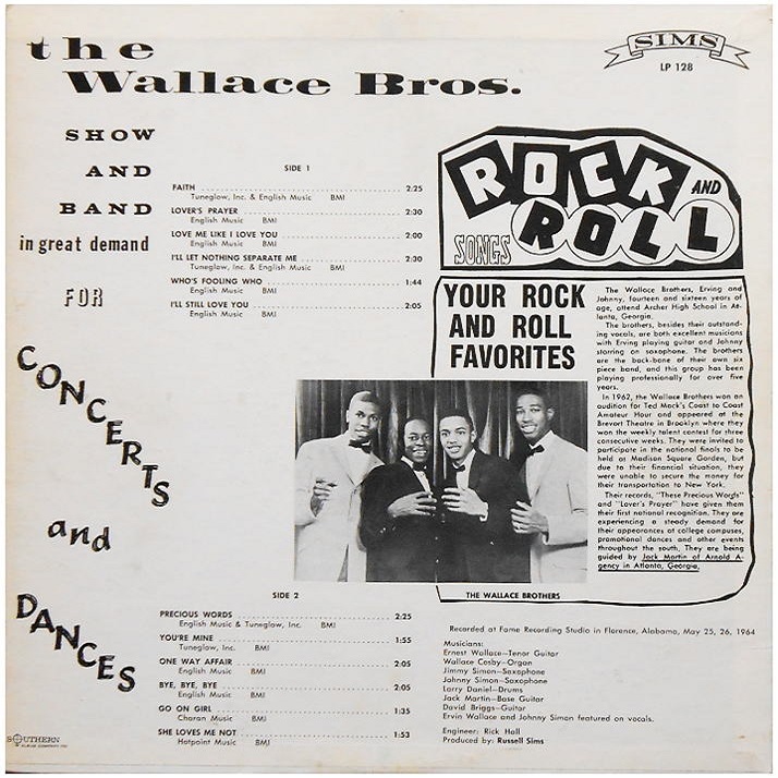 LP 128 -  Soul Soul and More Soul Back Cover