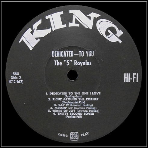 King 580 - Dedicated To You Side 2