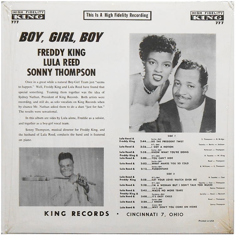 King 777 - Boy - Girl - Boy Back Cover