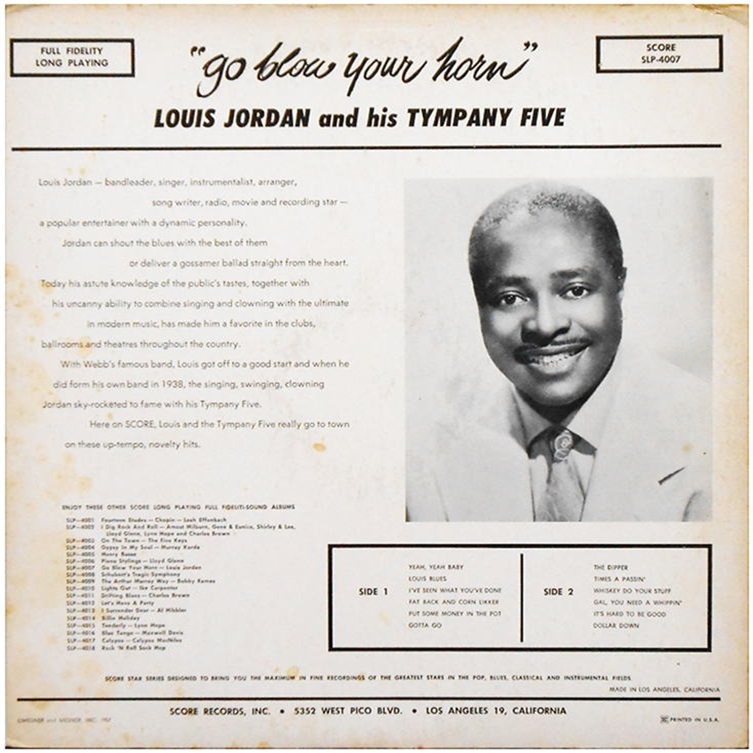 SLP-4007 - Go Blow Your Horn Back Cover