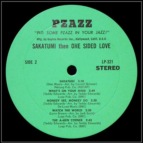 LP 321 - One Sided Love Then Sakatumi Side2