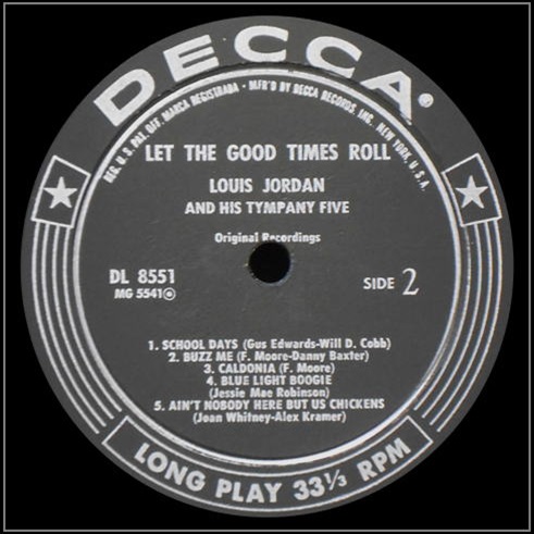 DL 8551 - Let The Good Times Roll Side 2