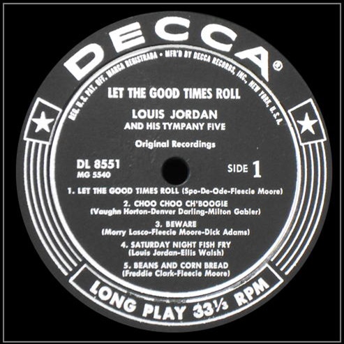 DL 8551 - Let The Good Times Roll Side 1