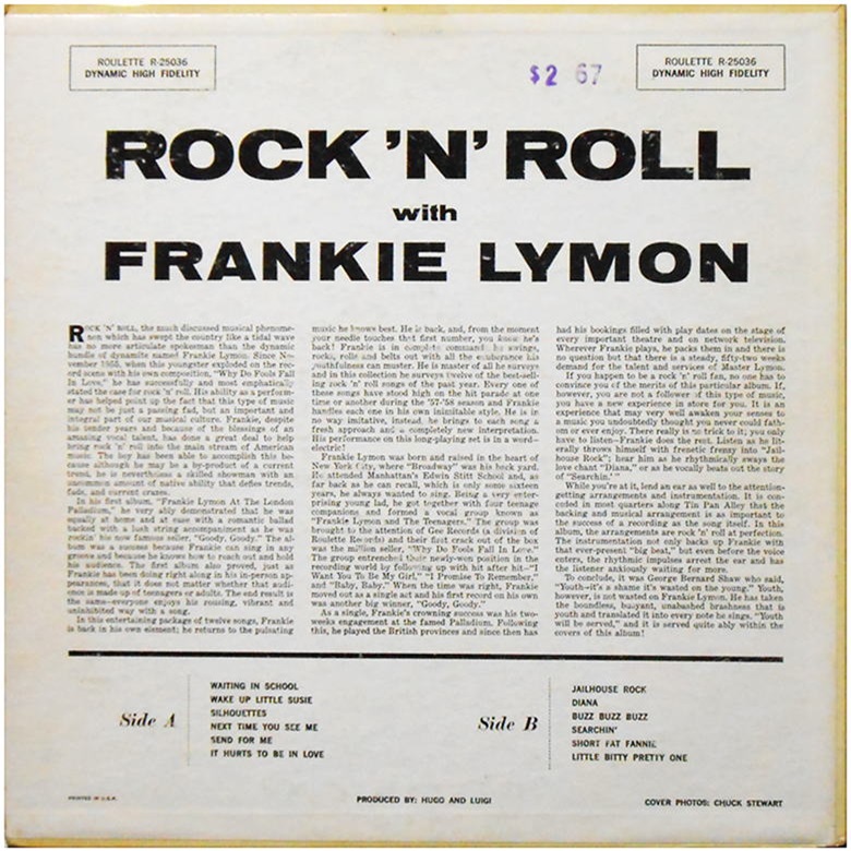 R-25036 - Rock 'N Roll Back Cover