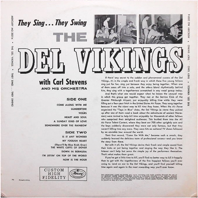 MG-20314 - They Sing...They Swing  Back Cover