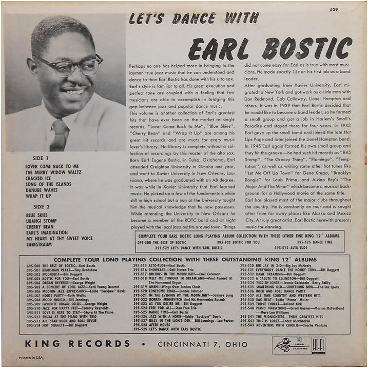 King 529 - Let's Dance Back Cover