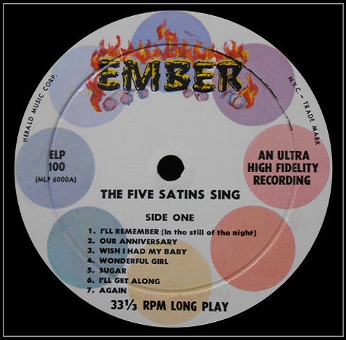 ELP-100 - The Five Satins Sing Side 1