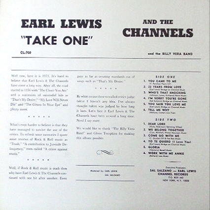 CL-700 - Take One Back Cover