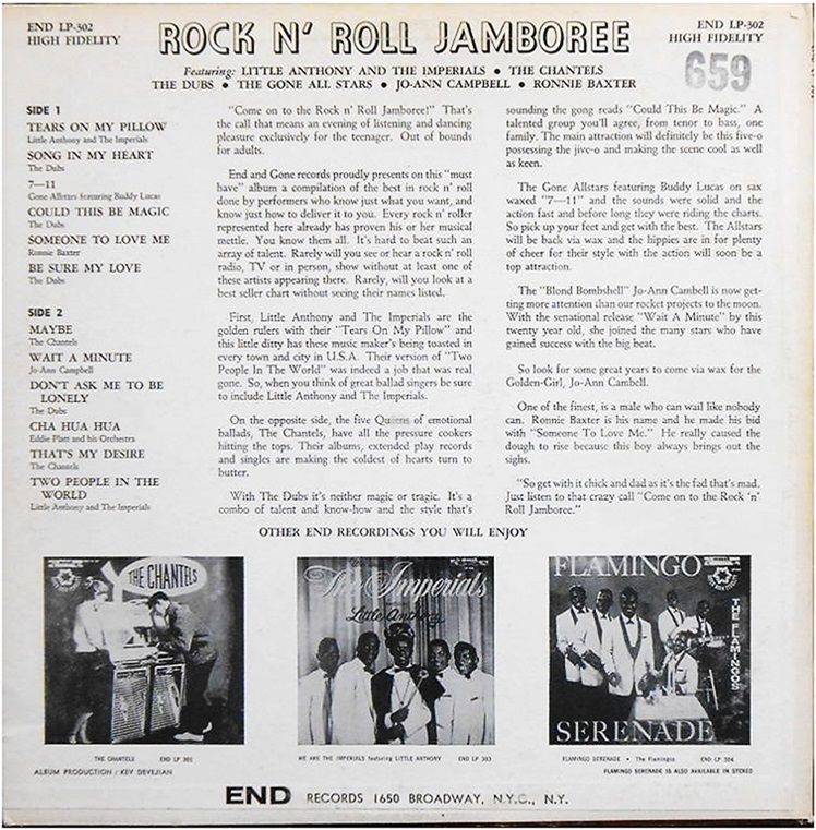 LP-302 - Rock N' Roll Jamboree Back Cover