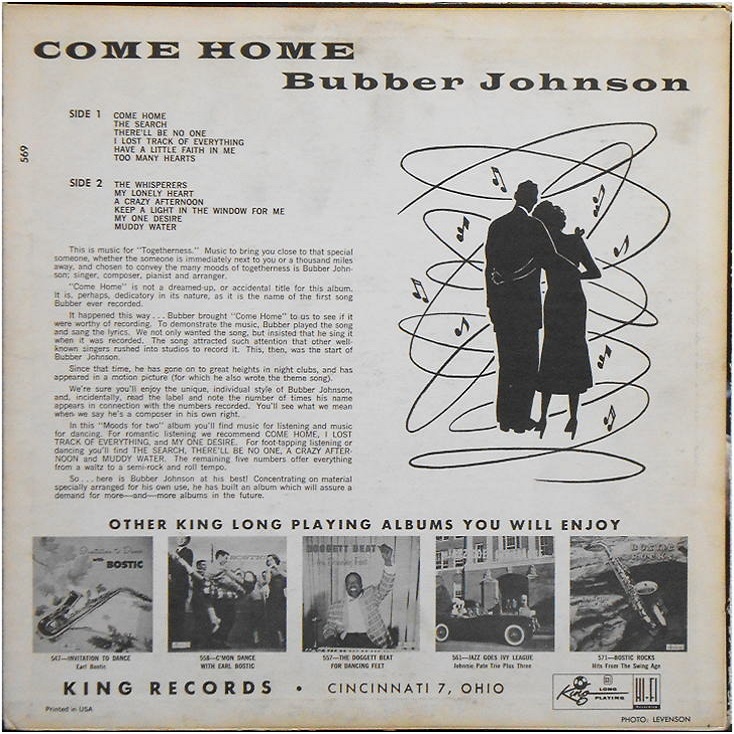 King 569 - Come Home Back Cover