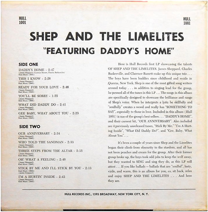 LP-1001 - Our Anniversary Back Cover